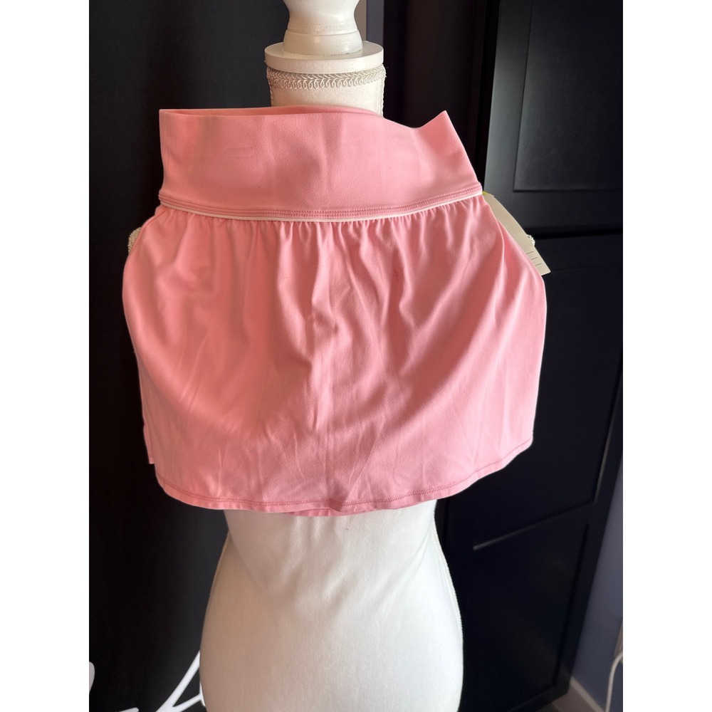 All In Motion Girls Pink Everyday Soft Skort Mid Rise Stash Pockets L 10/12